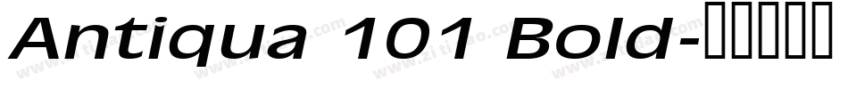 Antiqua 101 Bold字体转换